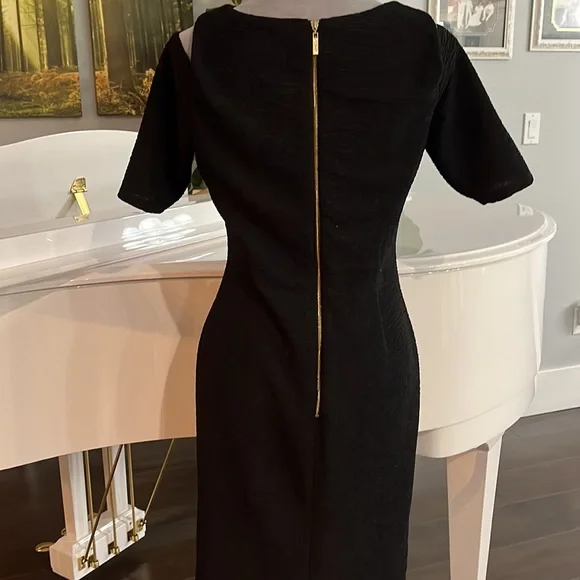 Eliza J. Cold Shoulder Little Black Dress - Picture 3 of 14